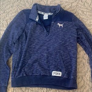 Blue Pink Quarter Zip Jacket